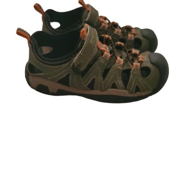 Sperry Top-Sider Kids Boys Wet Tech Closed-Toe Fisherman Sandal Oliver Green 11W - Picture 9 of 16